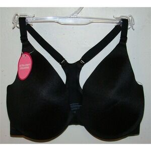 NWT Maidenform 32D Dream Front Close Racer Back Bra 07746 Black 131206